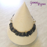 Collana girocollo pietre di sodalite