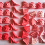 Lotto 40 gessetti fashion rosa