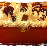 Portagioie grande con biscotti e panna