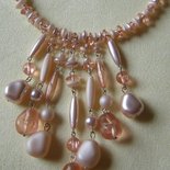 collana collarino rigido  girocollo , con pendenti
