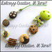 Portaciuccio Baby -UNISEX- verde - cookie, tegolini, abbracci, pan di stelle, dirella, donut