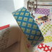 1 washi tape celeste con rombi ocra