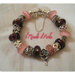 Bracciale stile Pandora con logo