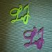 CIONDOLO LIU JO - acridite - colori estivi - verde mela e Fucsia - no fimo