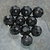 20 briolette nero Jet 6 mm.