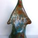 Sculturina informale in ceramica - Firmata " MADONNA " N.A. 592 con AUTENTICA in pieghevole !