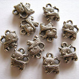 10 Charms ciondoli gatti in acrilico