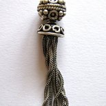 Ciondolo pendente etnico in argento tibetano