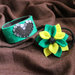 Duetto Green - gioielli in feltro