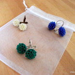 Orecchini DALIE cabochon resina