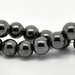 4 perle in ematite 8 mm 