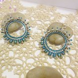 Orecchini Ethnic in Light Blue
