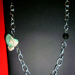 Collana rosone bicolore