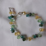 bracciale con svaroski verdi