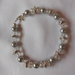 bracciale con perle grige e svaroski