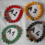 bracciale elastico con pietre dure