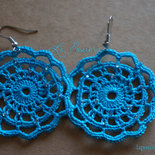 Orecchini all'uncinetto "Elegant Turquoise"