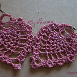 Orecchini all'uncinetto "Pink Pineapple"