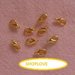 MOSCHETTONE GOLD PLATED ANALLERGICO 14 MM.