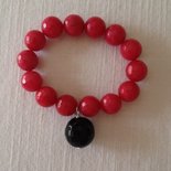 bracciale con pietre dure e pendente