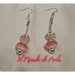 Orecchini stile pandora rosa