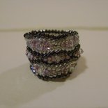 anello swarovski bicono delica miyuki e rocailles