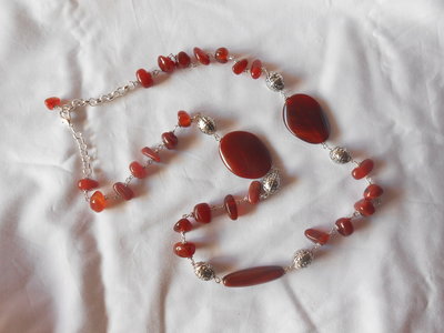 collana sassolini di agata ruggine collana sassolini di agata ruggine