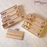 Set matite colorate, temperino, righello decorato con dolcetti in fimo