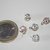 LOTTO 5 PICCOLI CHARMS CON STRASS 1 EURO  