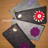 Pochette portatrucchi feltro