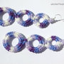 Orecchini uncinetto -bolle multicolor-