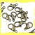 10 moschettoni bronzo 12mm