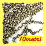10metri catena sottile bronzo senza nichel 