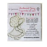 Le Gommine: timbri da ricamo - Sunbonnet Jenny (dx)