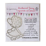 Le Gommine: timbri da ricamo - Sunbonnet Jenny (sx)