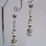 orecchini argento tibetano, Tibetan silver earrings vintage style