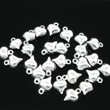 CUORICINI 8X6 MM TONO ARGENTO