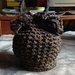 Borsa in fettuccia di tulle nera e oro
