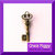 1 x charm a forma di chiave - bronzo