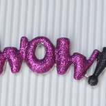 1 charm WOW glitter 65mm