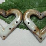 BASE ORECCHINI A CUORE 28 MM