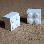 Orecchini LEGO originali  a perno bianchi