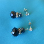 Orecchini con swaroski blu