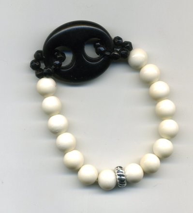 Bracciale elastico con maglia marina Bracciale elastico con maglia marina
