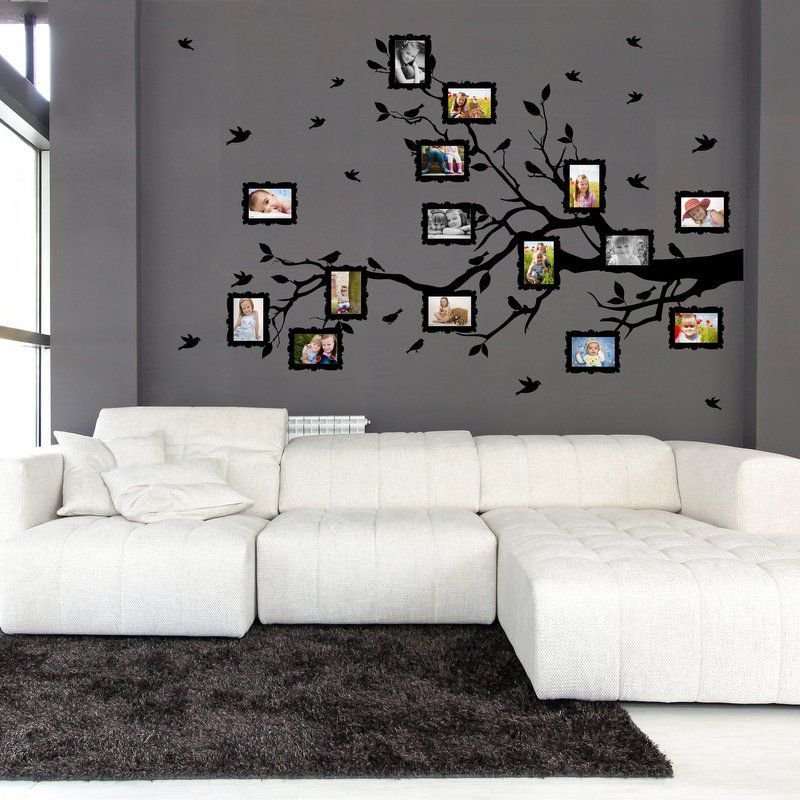 Wall sticker / adesivo da parete family twig for photos 9x13cm ... Adesivi per pareti