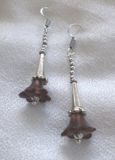 Orecchini - Brown flowers