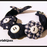 bracciale fiori di stoffa bracciale fiori di stoffa