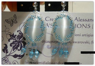orecchini pendenti creati a mano con la tecnica peyote orecchini pendenti creati a mano con la tecnica peyote