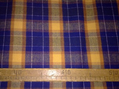 Taglio scampolo stoffa cotone felpato flanella scacchi check scozzese tartan vintage anni 70 Taglio scampolo stoffa cotone felpato flanella scacchi check scozzese tartan vintage anni 70