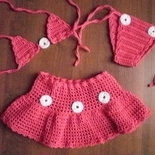 COSTUME E GONNALLINA PAREO AD UNCINETTO